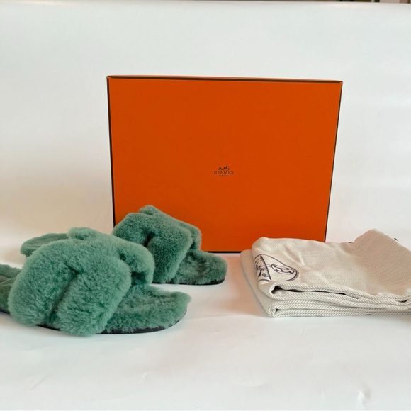 Hermes Oran shearling sandal - Size 39 - Picture 3 of 14